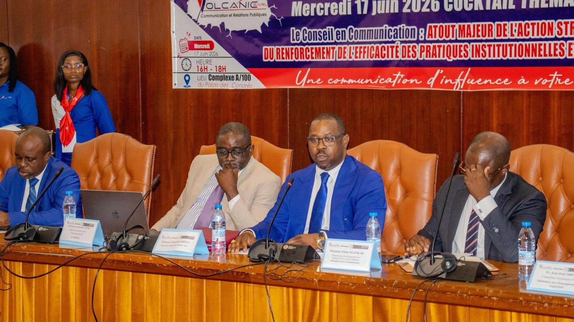 The head table of the Volcanic day at Promote 2026, Palais des Congrès, Yaoundé